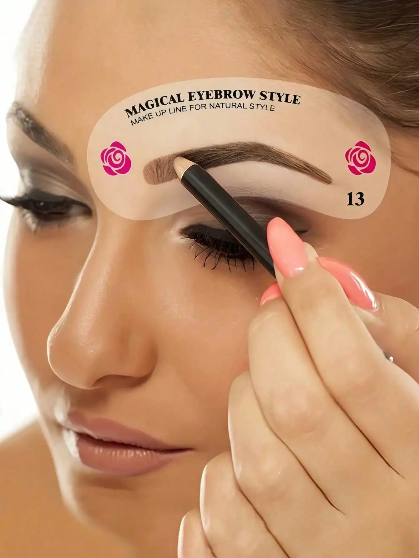 24-Style Eyebrow Shaping Stencils - Image 1