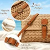 Woven Straw Crossbody Bag - Thumbnail Image 4