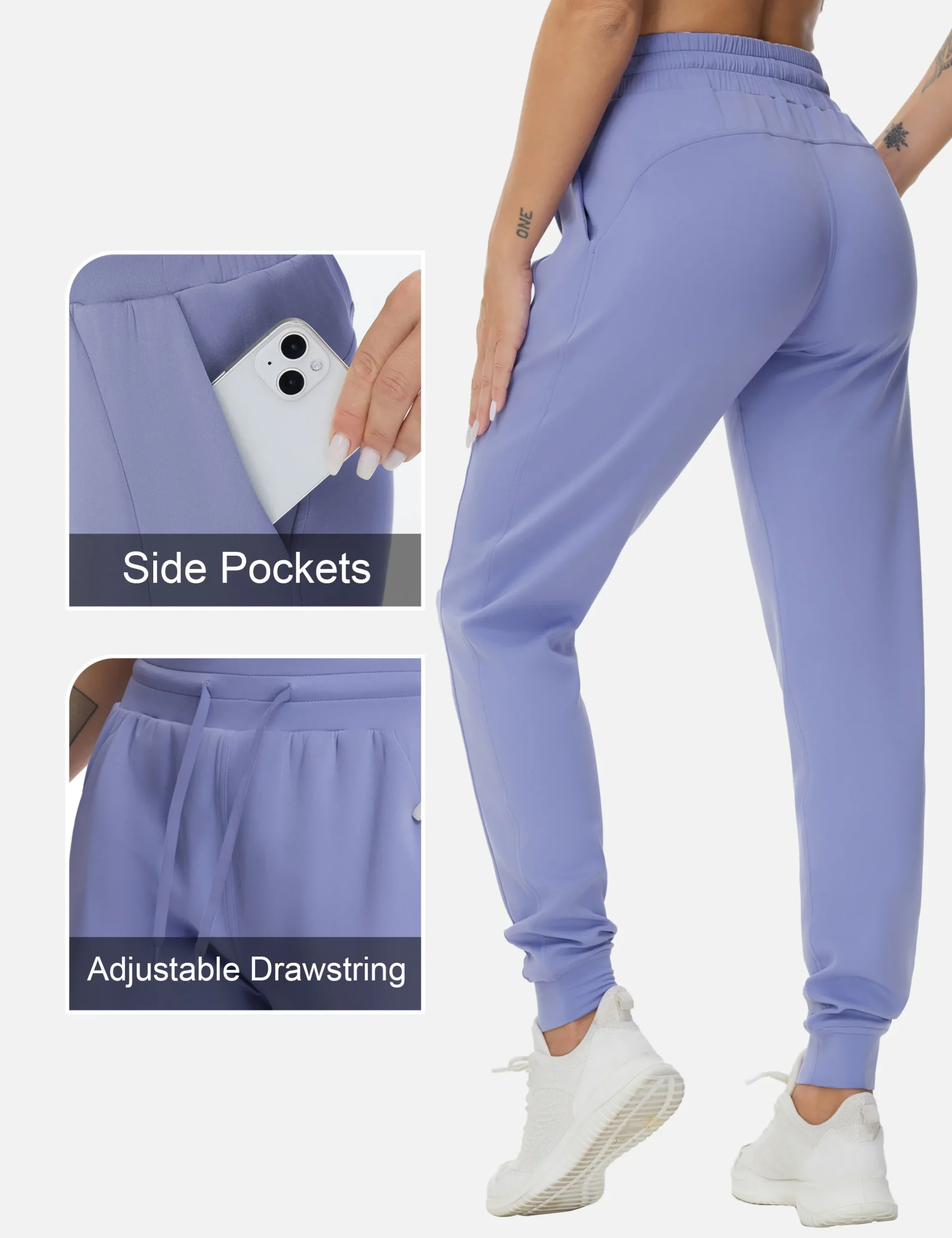 Women’s Tapered Workout Joggers - Image 2