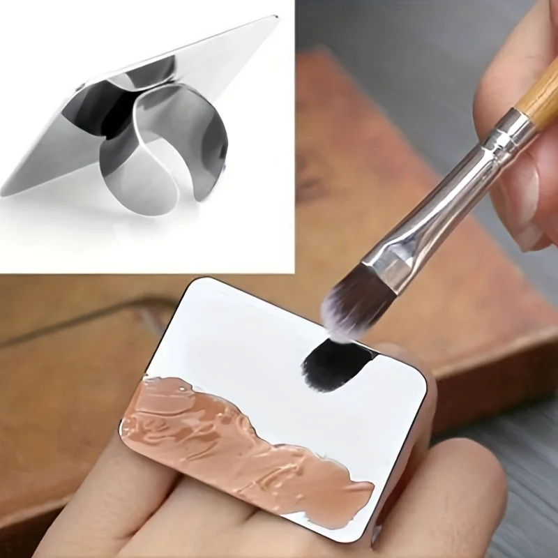 Stainless Steel Makeup Mixing Palette - Image 1