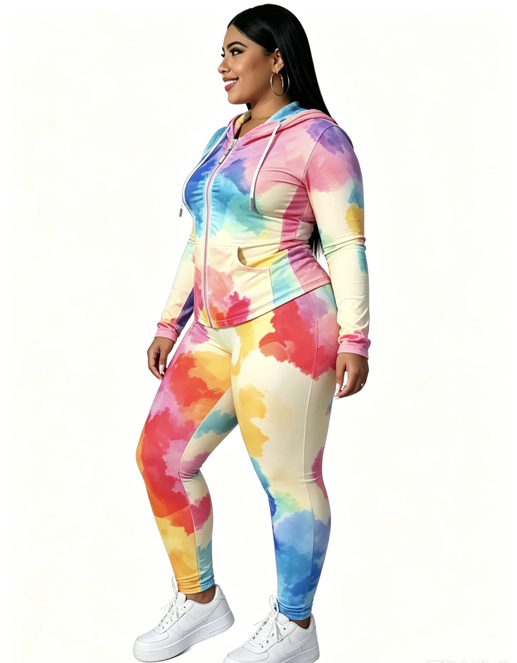 Rainbow Tie-Dye Active Set - Image 2