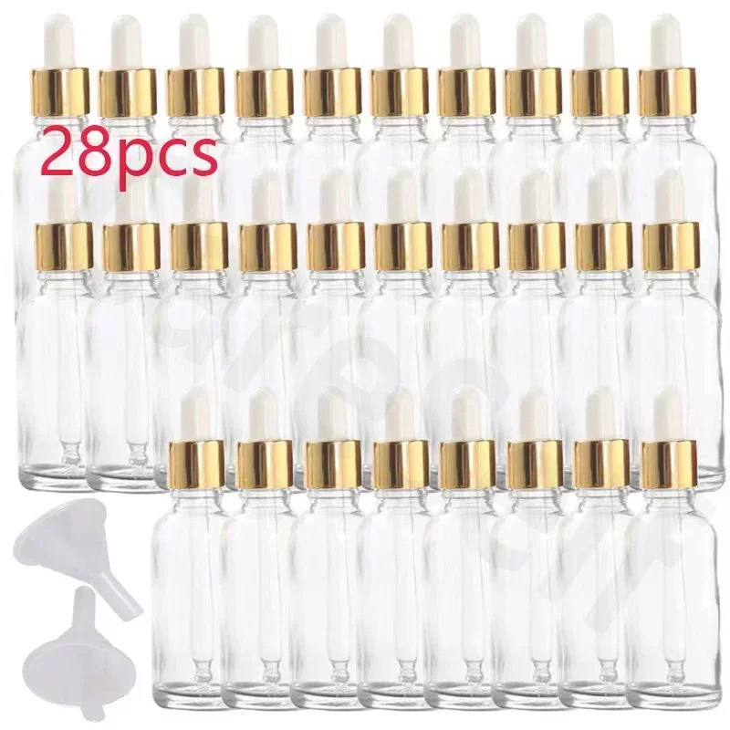 28-Piece Golden Dropper Bottles - Image 2