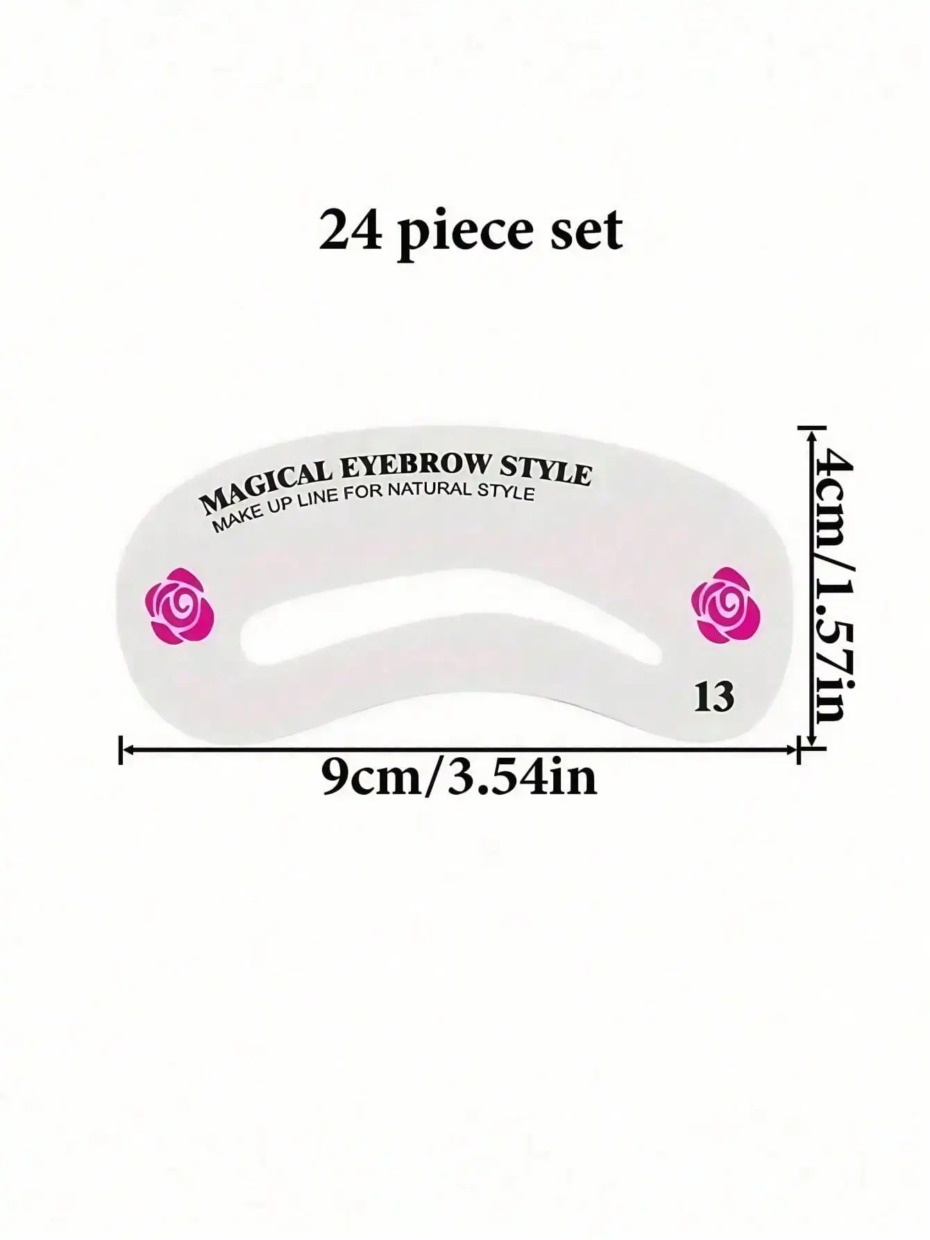 24-Style Eyebrow Shaping Stencils - Image 4