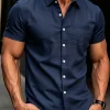 Men’s Lightweight Linen Shirt - Thumbnail Image 6