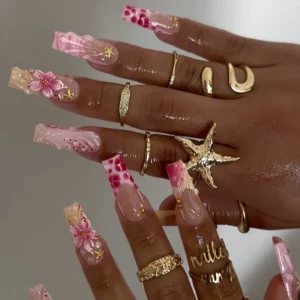 24-Piece Leopard Press-On Nails