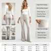 High-Waist Flare Leg Pants - Thumbnail Image 3