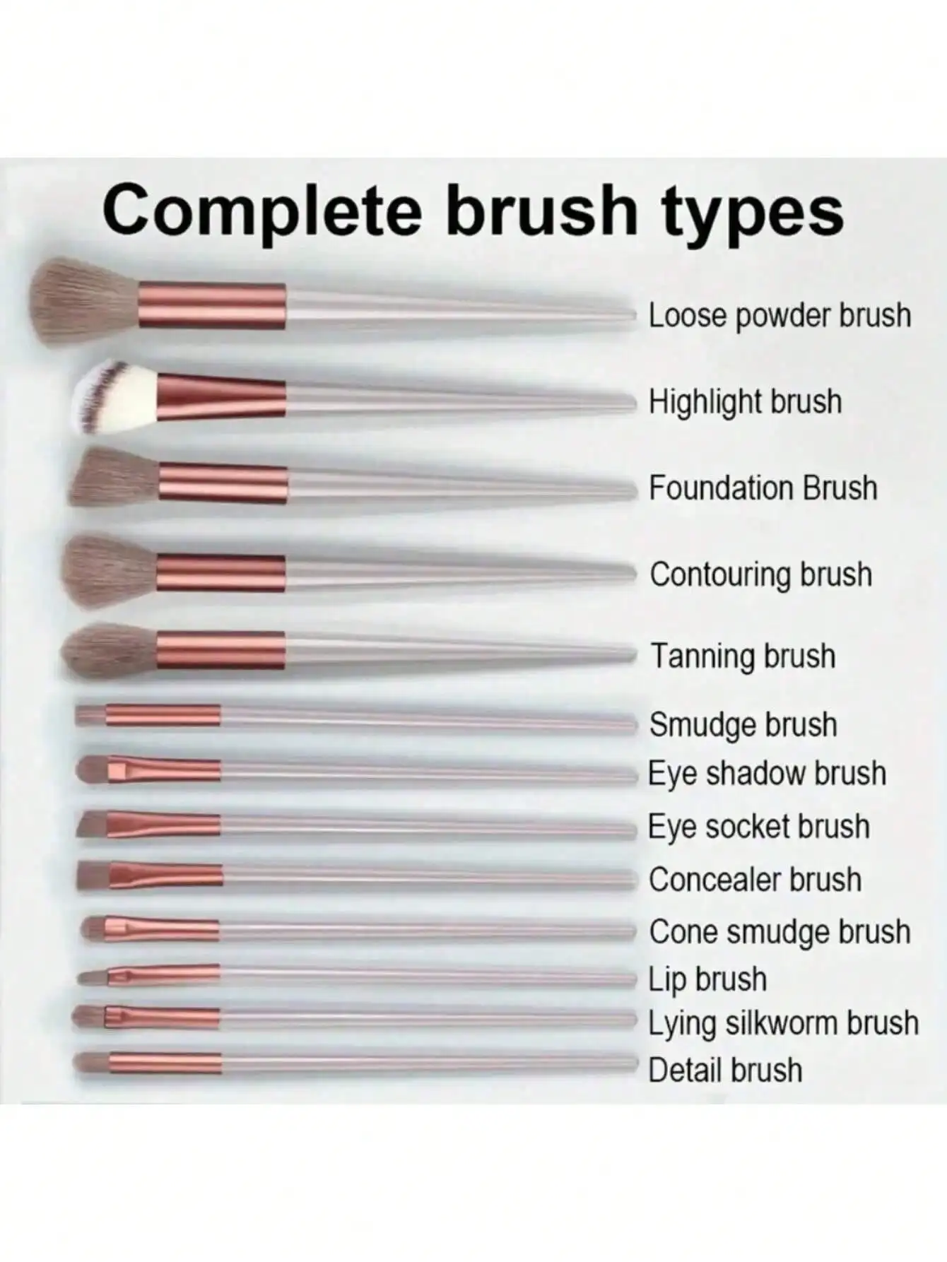 Soft Fluffy Makeup Brush Set - Image 3