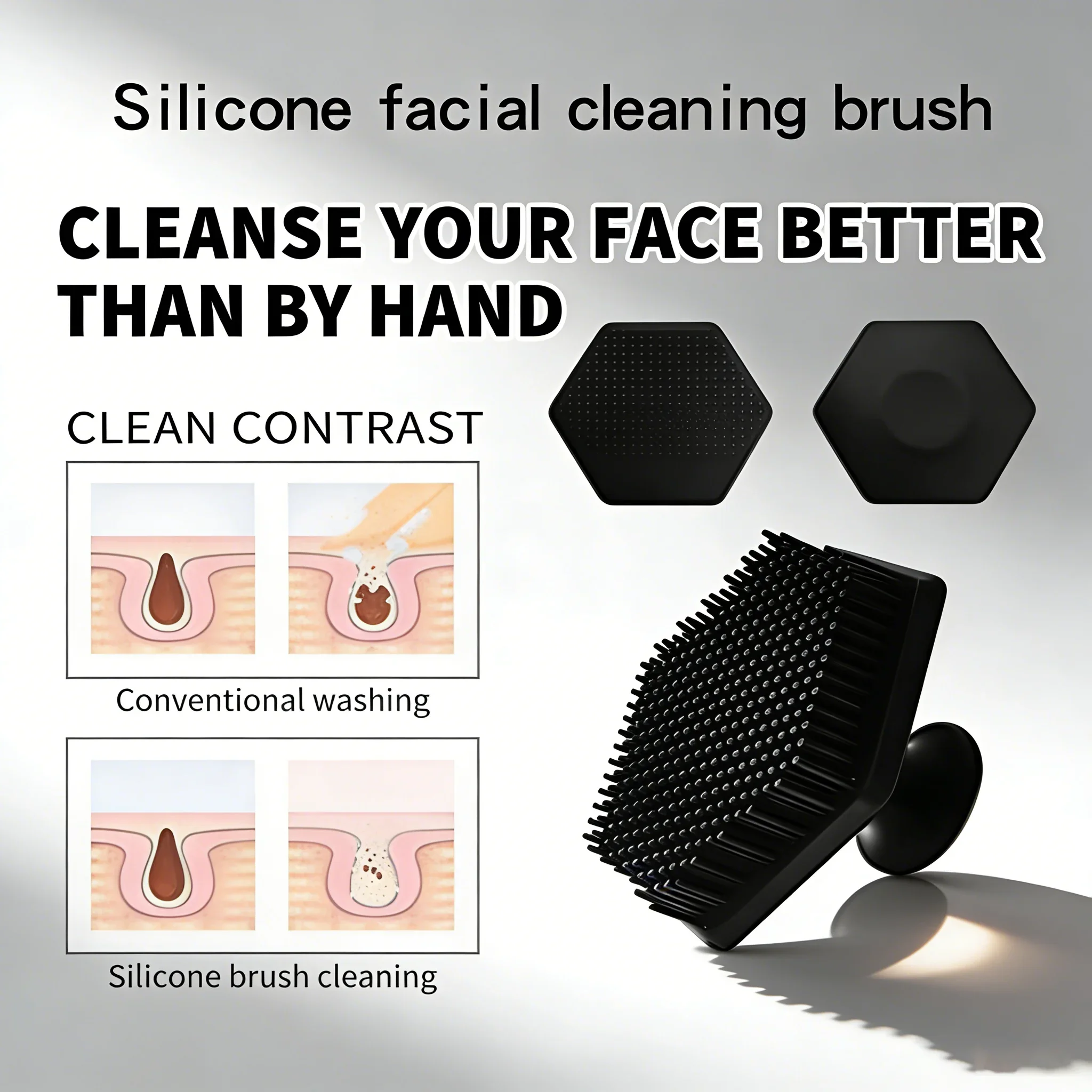 Soft Silicone Facial Cleansing Brush - Image 5
