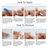 10Pcs Long French Fake Nails - Thumbnail Image 4