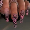 Glitter Skull Press-On Nails - Thumbnail Image 1