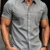 Men’s Lightweight Linen Shirt - Thumbnail Image 2