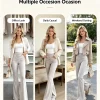 High-Waist Flare Leg Pants - Thumbnail Image 4