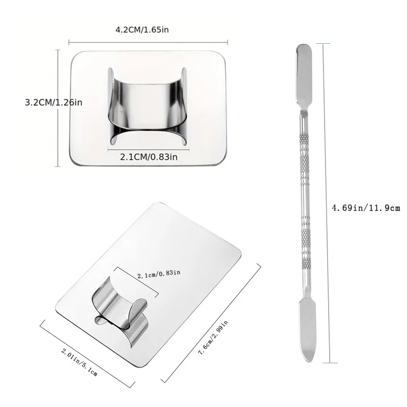 Stainless Steel Makeup Mixing Palette - Image 3