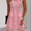 Bohemian Floral Summer Dress - Thumbnail Image 2