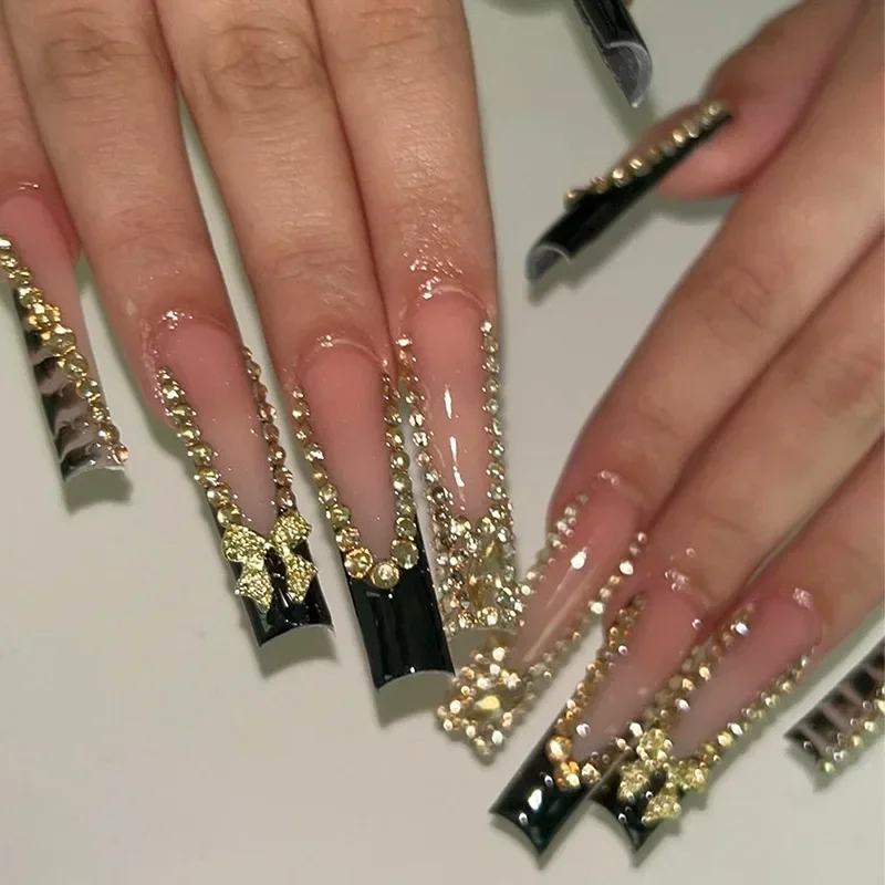 10Pcs Long French Fake Nails - Image 2