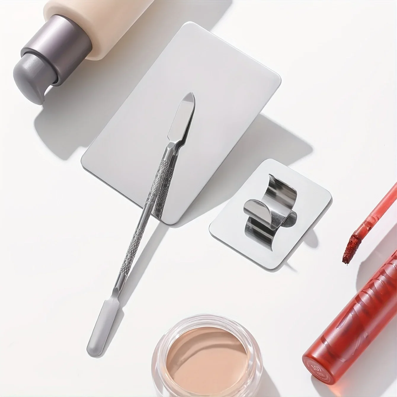 Stainless Steel Makeup Mixing Palette - Image 6
