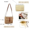 Woven Straw Crossbody Bag - Thumbnail Image 2